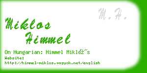 miklos himmel business card